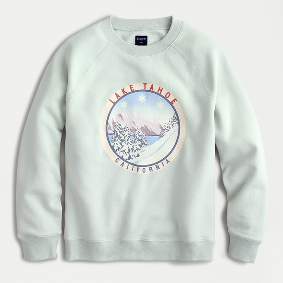 J. Crew Lake Tahoe Fleece Pullover Sweatshirt - Picture 1 of 5